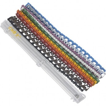 Набор маркеров LEGRAND CAB 3 цифры для кабеля сечением 4-6 мм²