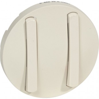 Лицевая панель LEGRAND Celiane двухклавишный выключатель 1-полюсный / переключатель Кат. № 0 670 01/02/31/32 с тонкими клавишами слоновая кость Лицевая панель LEGRAND Celiane двухклавишный выключатель 1-полюсный / переключатель Кат. № 0 670 01/02/31/32 с тонкими клавишами слоновая кость