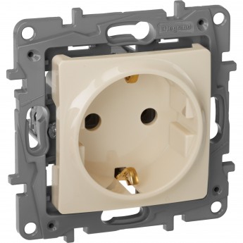 Розетка LEGRAND 2К+З немецкий стандарт 16 А 250 В Etika слоновая кость