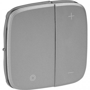 Лицевая панель LEGRAND Valena ALLURE для кнопочного светорегулятора алюминий Лицевая панель LEGRAND Valena ALLURE для кнопочного светорегулятора алюминий