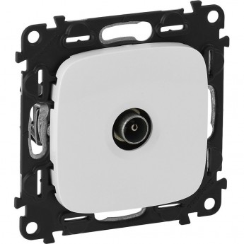 Розетка LEGRAND Valena ALLURE ТВ c топологией "звезда" 0-2400 МГц с лицевой панелью белая