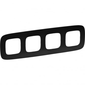 Рамка LEGRAND Valena ALLURE 4-постовая универсальная матовая черный Рамка LEGRAND Valena ALLURE 4-постовая универсальная матовая черный