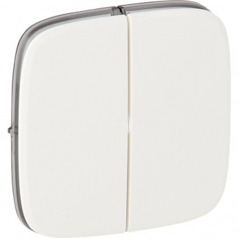 Лицевая панель LEGRAND Valena ALLURE для двухклавишного выключателя белая Лицевая панель LEGRAND Valena ALLURE для двухклавишного выключателя белая