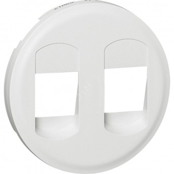 Лицевая панель LEGRAND CELIANE для розетки акустической двойной белая Лицевая панель LEGRAND CELIANE для розетки акустической двойной белая