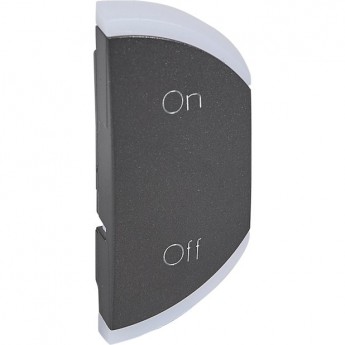 Лицевая панель LEGRAND MyHome SCS 1М "ON-OFF" правая, графит Лицевая панель LEGRAND MyHome SCS 1М "ON-OFF" правая, графит