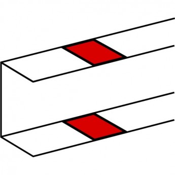Накладка на стык LEGRAND DLP на защелках для DLP секционируемая - белая