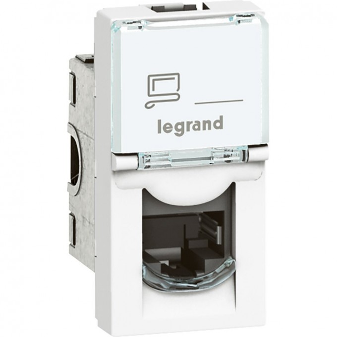 Розетка LEGRAND Mosaic RJ45 UTP кат.6, 1 модуль, белый 76561 Розетка LEGRAND Mosaic RJ45 UTP кат.6, 1 модуль, белый 76561